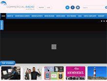 Tablet Screenshot of commercialradio.com.au
